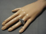 Advanced Silver Coiled Work Vintage Native American Navajo Sterling Silver Ring Old-Nativo Arts