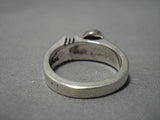 Advanced Silver Work Native American Navajo Sterling Silver Segmented Turquoise Ring-Nativo Arts