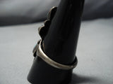 Advanced Stone Work!! Vintage Native American Jewelry Navajo Sterling Silver Inlay Ring Old-Nativo Arts