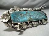 One Of The Biggest Craziest Native American Turquoise Sterling Silver Ring-Nativo Arts