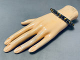 Very Rare Vintage Native American Navajo Tiger's Eye Sterling Silver Bangle Bracelet-Nativo Arts