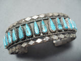Unforgettable Vintage Native American Navajo Turquoise Sterling Silver Bracelet-Nativo Arts
