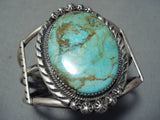 Big Authentic Vintage Native American Navajo Royston Turquoise Sterling Silver Bracelet-Nativo Arts