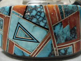 Best Vintage Native American Navajo Authentic Floyd Becenti Turquoise Sterling Silver Bracelet-Nativo Arts