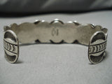 Amazing Vintage Zuni Native American Bead Sterling Silver Turquoise Bracelet-Nativo Arts