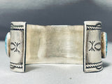 Grant Pawicki Astounding Vintage Native American Hopi Blue Diamond Sterling Silver Bracelet-Nativo Arts