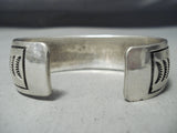 Excellent Vintage Native American Navajo Sterling Silver And Gold Bracelet Old-Nativo Arts