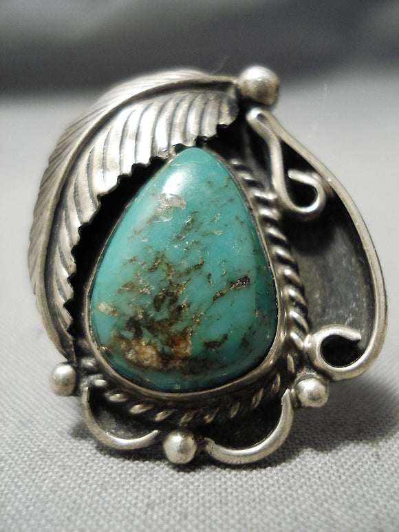 Wonderful Vintage Native American Navajo Royston Turquoise Sterling Silver Ring-Nativo Arts