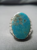 Amazing Vintage Navajo Royston Turquoise Sterling Silver Native American Ring-Nativo Arts