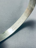 A Level Above Detailed Vintage Native American Navajo Sterling Silver Bracelet-Nativo Arts