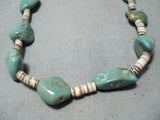 Impressive Santo Domingo Royston Turquoise Necklace Native American-Nativo Arts