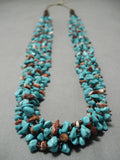 Incredible Vintage Navajo Turquoise Heishi Native American Necklace Old-Nativo Arts