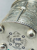 Native American Very Rare Vintage Ben Begaye (d) Sterling Silver Pillbox-Nativo Arts