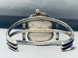 Gilbert Turquoise Rare Mine Vintage Native American Navajo Turquoise Sterling Silver Bracelet-Nativo Arts