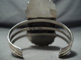 Ray Nez Native American Navajo Huge Kingman Turquoise Sterling Silver Bracelet-Nativo Arts