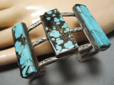Museum Vintage Native American Navajo Rose Williams Bisbee Turquoise Sterling Silver Bracelet-Nativo Arts