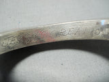 Authentic Vintage Native American Hopi Jesse Monongye Turquoise Sterling Silver Bracelet-Nativo Arts
