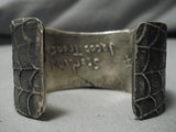 Quality Native American Turquoise Sterling Silver Spider Bracelet Cuff-Nativo Arts