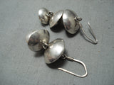 Special Vintage Navajo Sterling Silver Dangle Earrings Native American Old-Nativo Arts