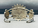 Unforgettable Vintage Native American Zuni Turquoise Sterling Silver Sunface Bracelet-Nativo Arts