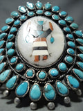 Authentic Vintage Native American Navajo Victor Moses Begay Turquoise Sterling Silver Bracelet-Nativo Arts