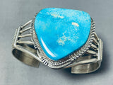 Jerr Nelson Native American Navajo Turquoise Sterling Silver Bracelet Signed Jerry Nelson-Nativo Arts