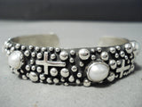 Detailed Crosses Native American Navajo Sterling Silver Christian Bracelet Cuff-Nativo Arts