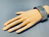 Brilliant Vintage Native American Navajo Sterling Silver Copper Heavy Bracelet-Nativo Arts