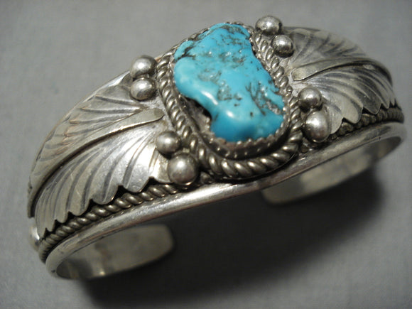 Tremendous Vintage Native American Navajo Betty Edmunds Sterling Silver Bracelet Old Cuff-Nativo Arts
