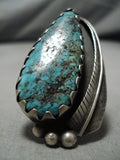 Important Blue Diamond Turquoise Sterling Silver Native American Ring-Nativo Arts