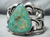 Massive Vintage Native American Navajo Royston Turquoise Sterling Silver Bracelet Old-Nativo Arts
