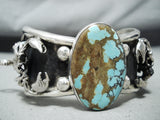 Fascinating Native American Navajo 8 Turquoise Sterling Silver Scorpions Bracelet-Nativo Arts