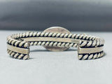 Important Artie Yellowhorse Vintage Native American Navajo Turquoise Sterling Silver Bracelet-Nativo Arts