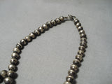 Advanced Silver Work Vintage Native American Navajo Sterling Turquoise Squash Blossom Necklace-Nativo Arts