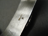 Important Vintage Native American Navajo Verdy Jake Turquoise Sterling Silver Bracelet-Nativo Arts