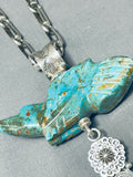 Important Ben Begaye (d) Vintage Native American Navajo Turquoise Sterling Silver Necklace-Nativo Arts