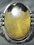 Eye-catching Navajo Honey Jasper Sterling Silver Bracelet Native American-Nativo Arts