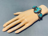 Magnificent Vintage Native American Navajo Royston Turquoise Sterling Silver Bracelet-Nativo Arts