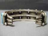 Tremendous Vintage Native American Navajo Blue Turquoise Sterling Silver Bracelet Cuff-Nativo Arts