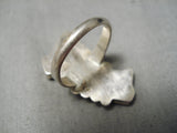Intrciate! Vintage Zuni Native American Kachina Turquoise Dancer Ring-Nativo Arts