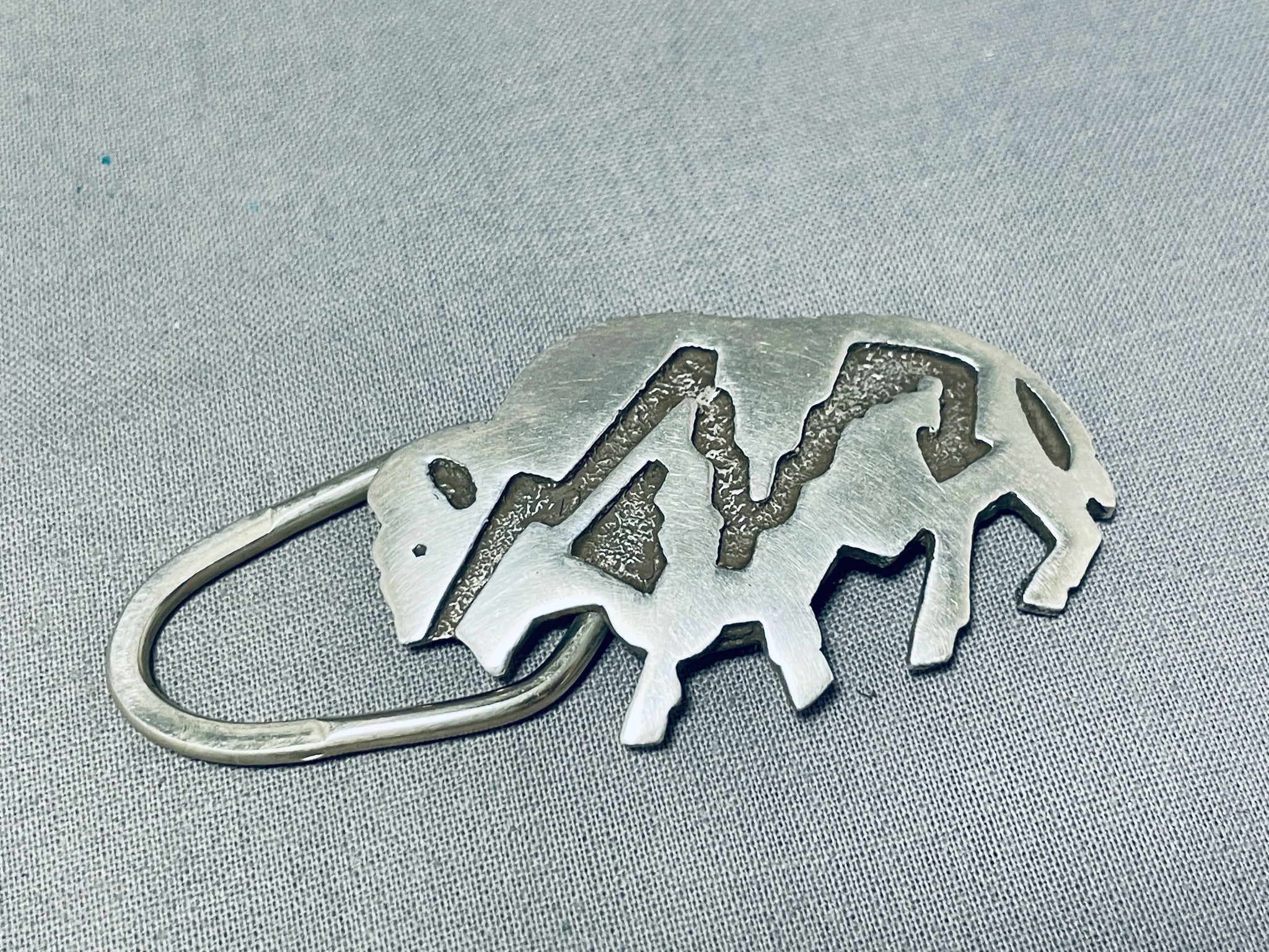 Tribal Sterling Silver Key Chain