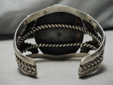 One Of Best Vintage Native American Zuni Santo Domingo Turquoise Sterling Silver Bird Bracelet-Nativo Arts