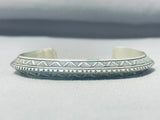 A Level Above Detailed Vintage Native American Navajo Sterling Silver Bracelet-Nativo Arts