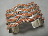 Stunning Modernistic Zuni Native American Sterling Silver Bracelet Cuff-Nativo Arts