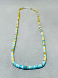 One of The Most Unique Vintage Santo Domingo Turquoise Heishi Necklace-Nativo Arts