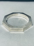 Native American One Of The Best Ever Quality Workmanship Sterling Silver Bangle Bracelet-Nativo Arts