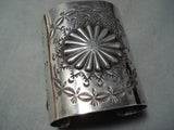 Newsworthy Navajo Sterling Silver W I D E Bracelet Native American-Nativo Arts