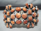 Astonishing Navajo Spiny Oyster Sterling Silver Bracelet Native American-Nativo Arts