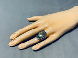 Superior Vintage Native American Navajo Royston Turquoise Sterling Silver Ring-Nativo Arts