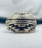 Very Unique Vintage Native American Navajo Basket Sterling Silver Necklace Bracelet Set-Nativo Arts